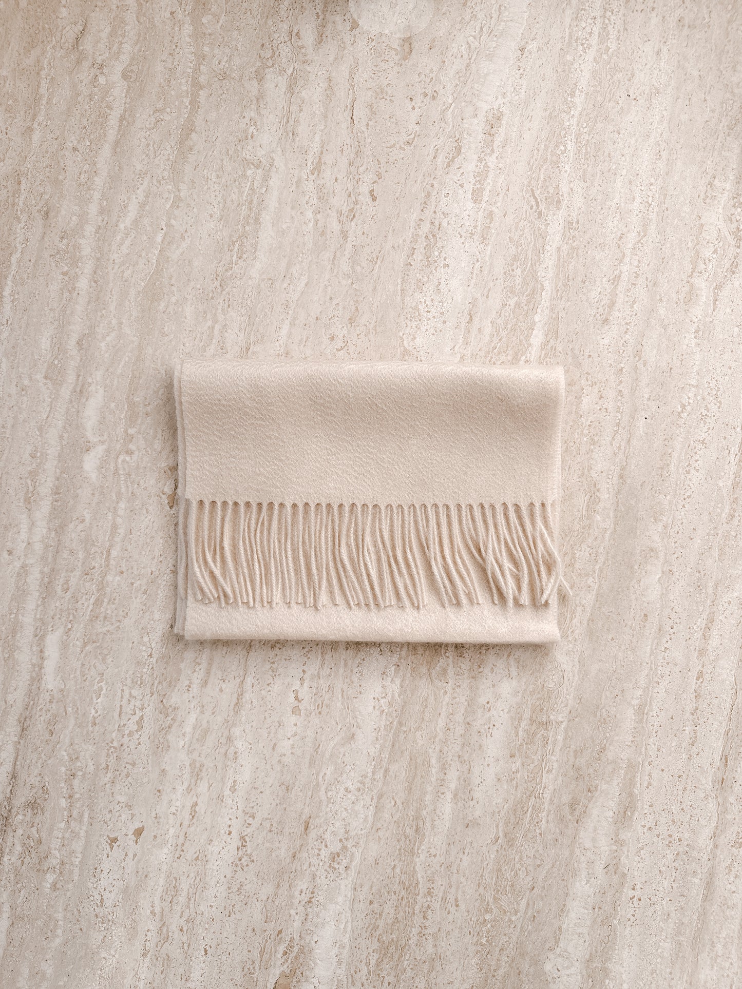 Crème Pure Cashmere Scarf