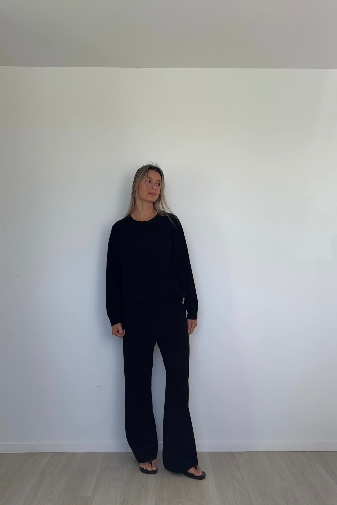 Pure Merino Lounge Pants Black