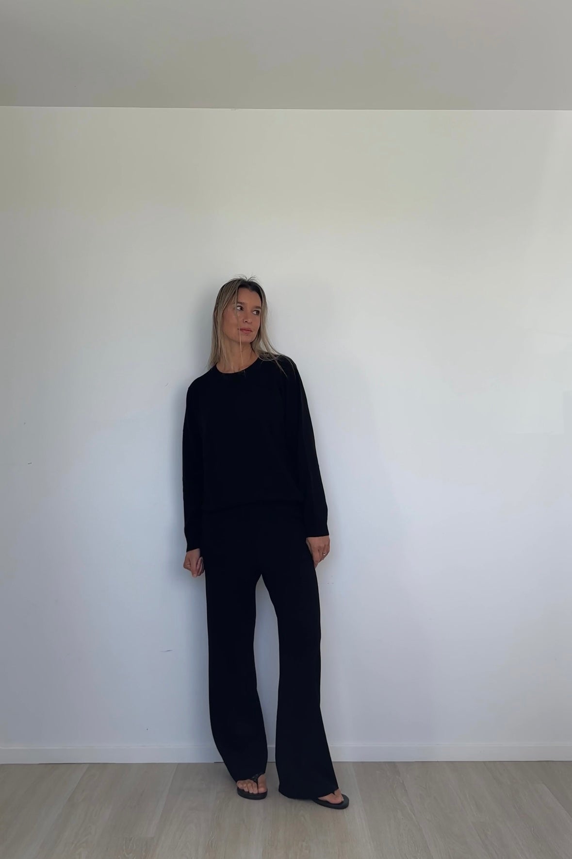 Pure Merino Lounge Pants Black