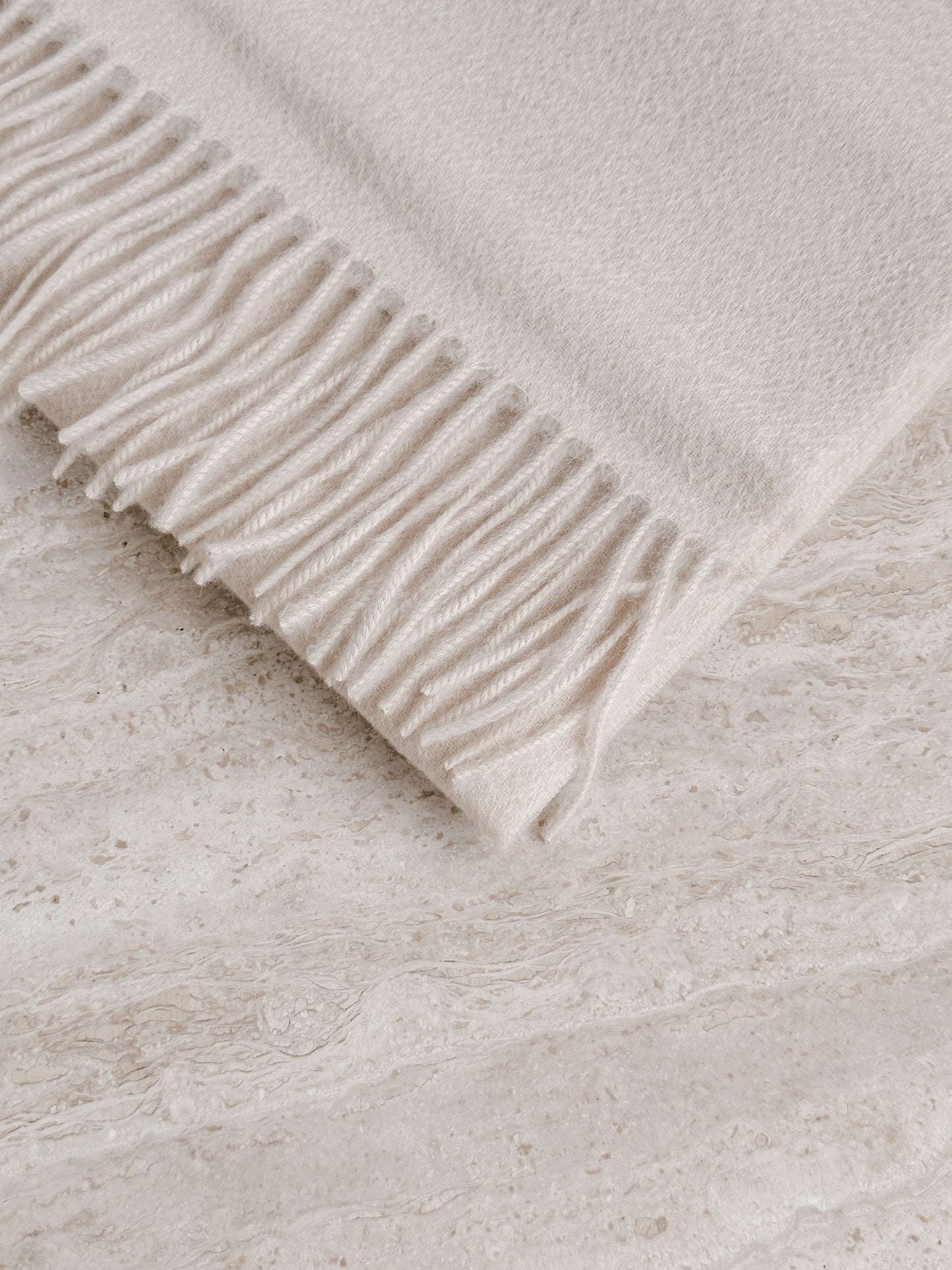 Crème Pure Cashmere Scarf