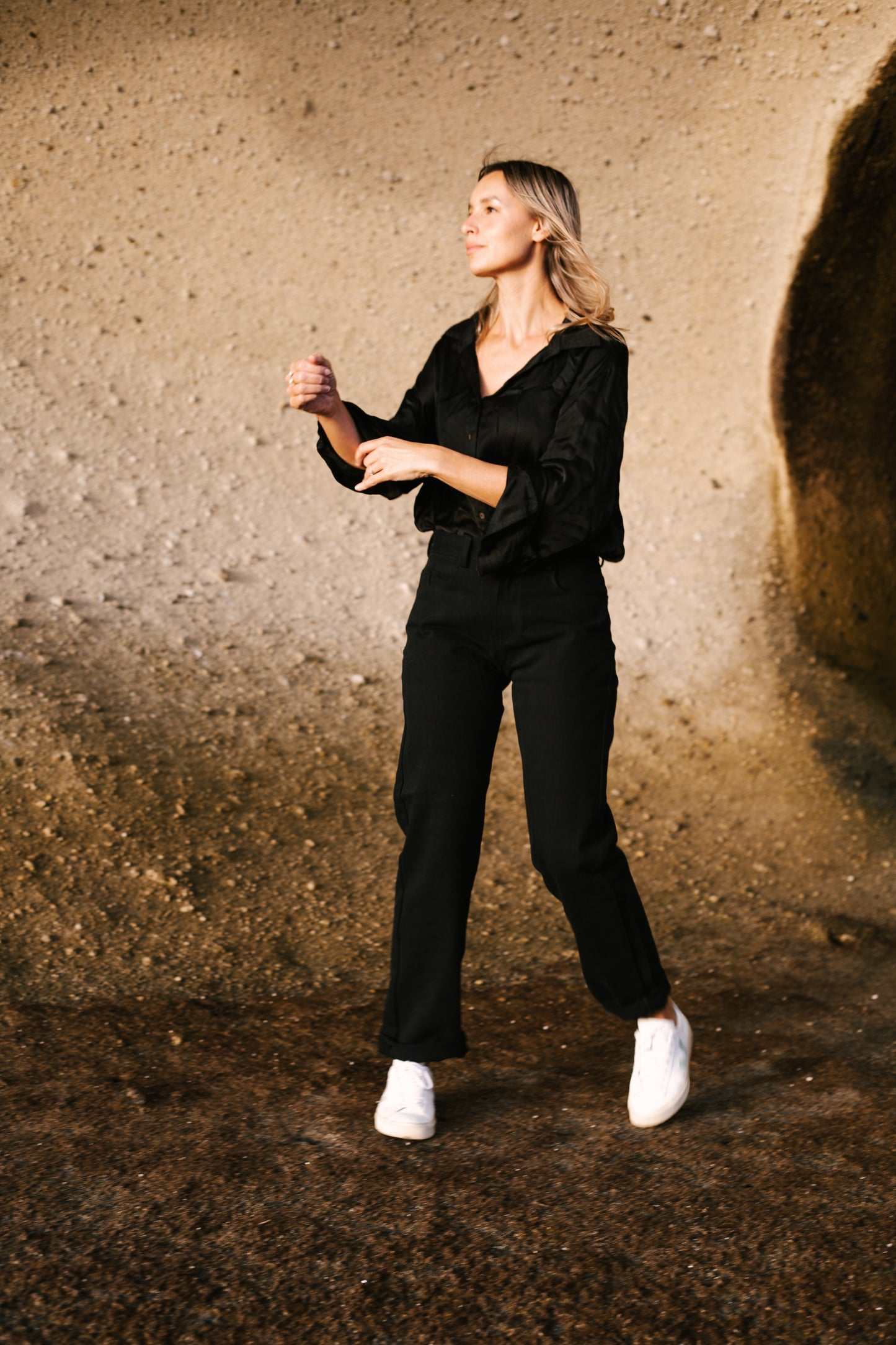 MOM Jeans Black