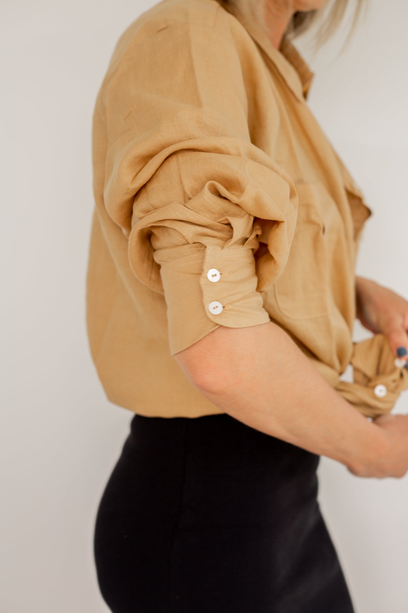 Beige Linen Shirt