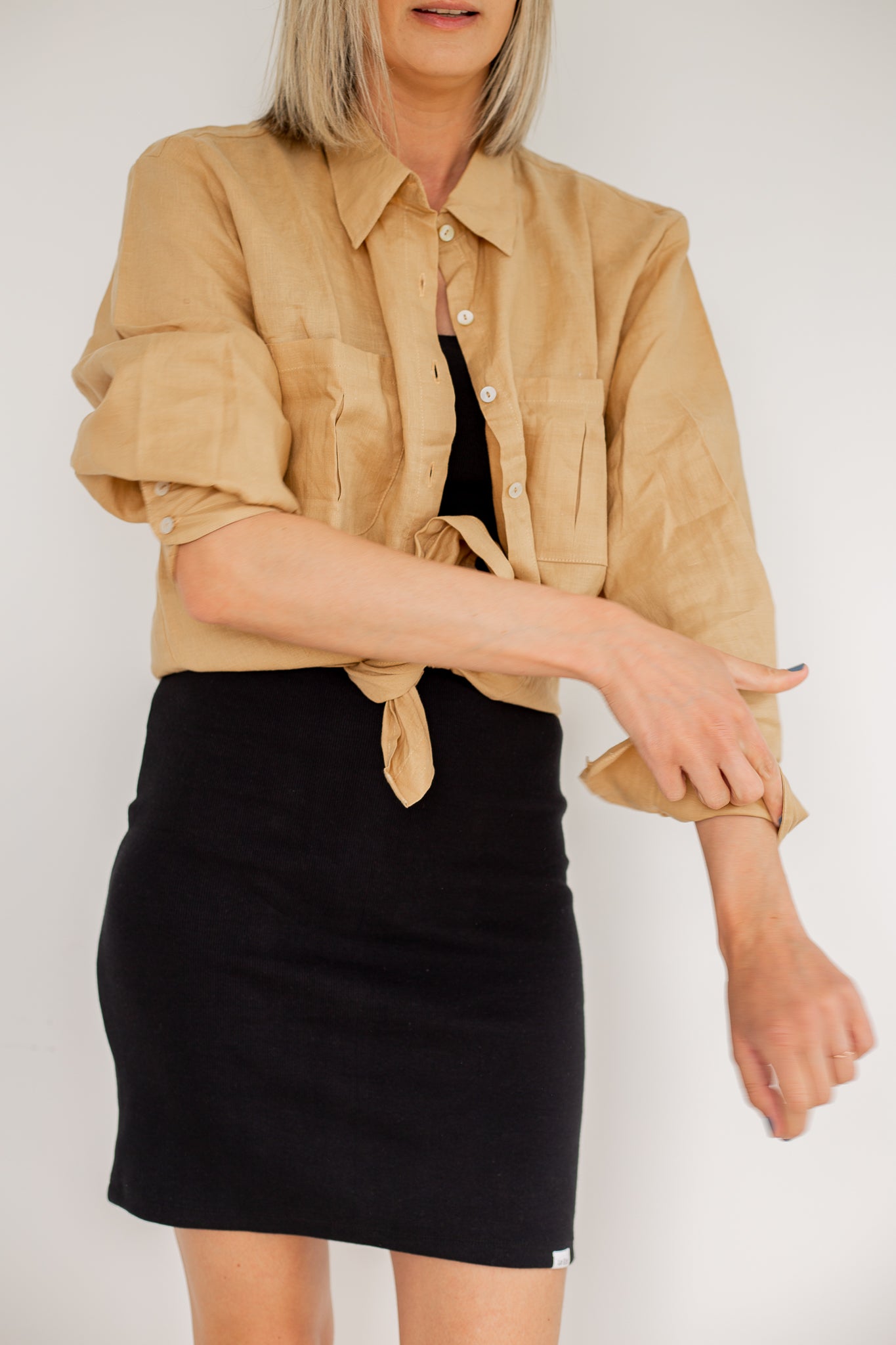 Beige Linen Shirt