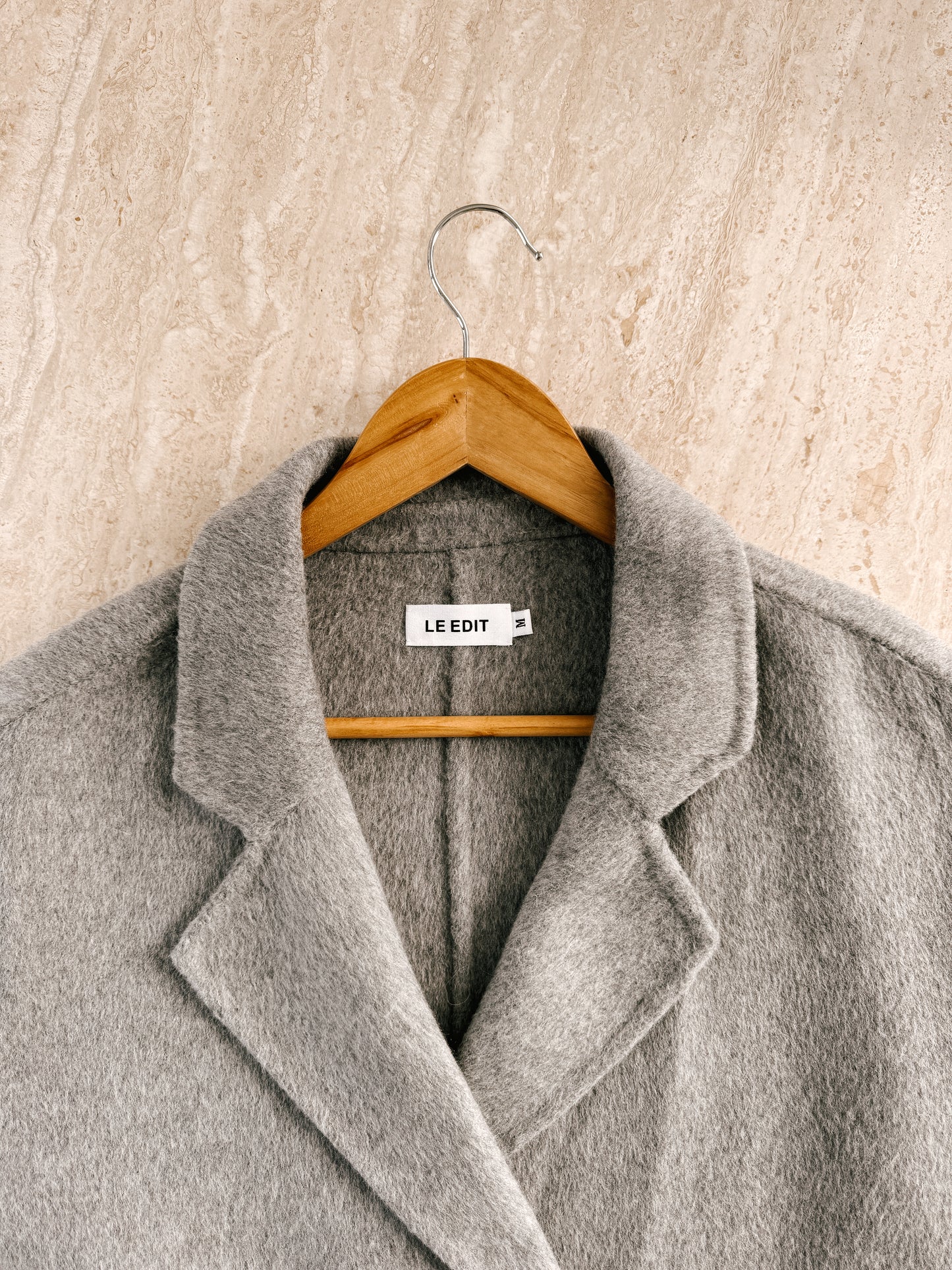 Pure Wool 3/4 Coat Marle