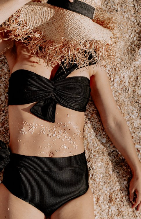 Grecian Bikini Bottoms Black