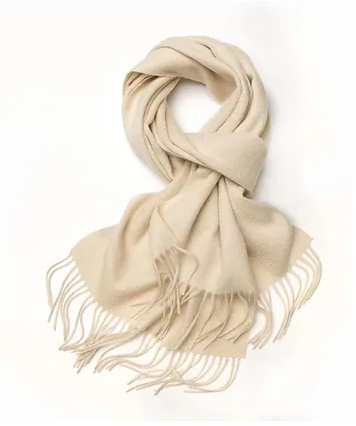 Crème Pure Cashmere Scarf