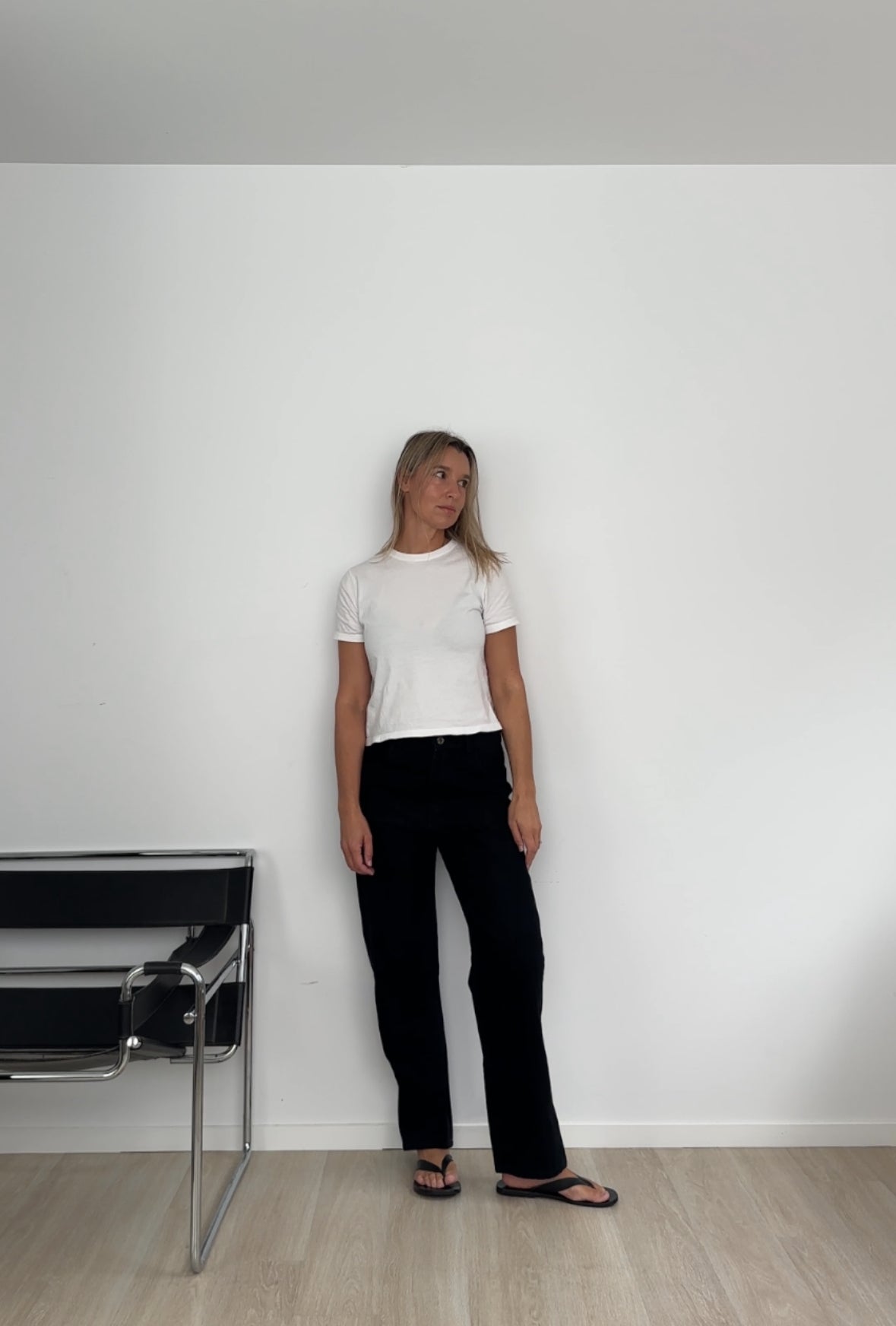 Mom Jeans Black + Organic Tee