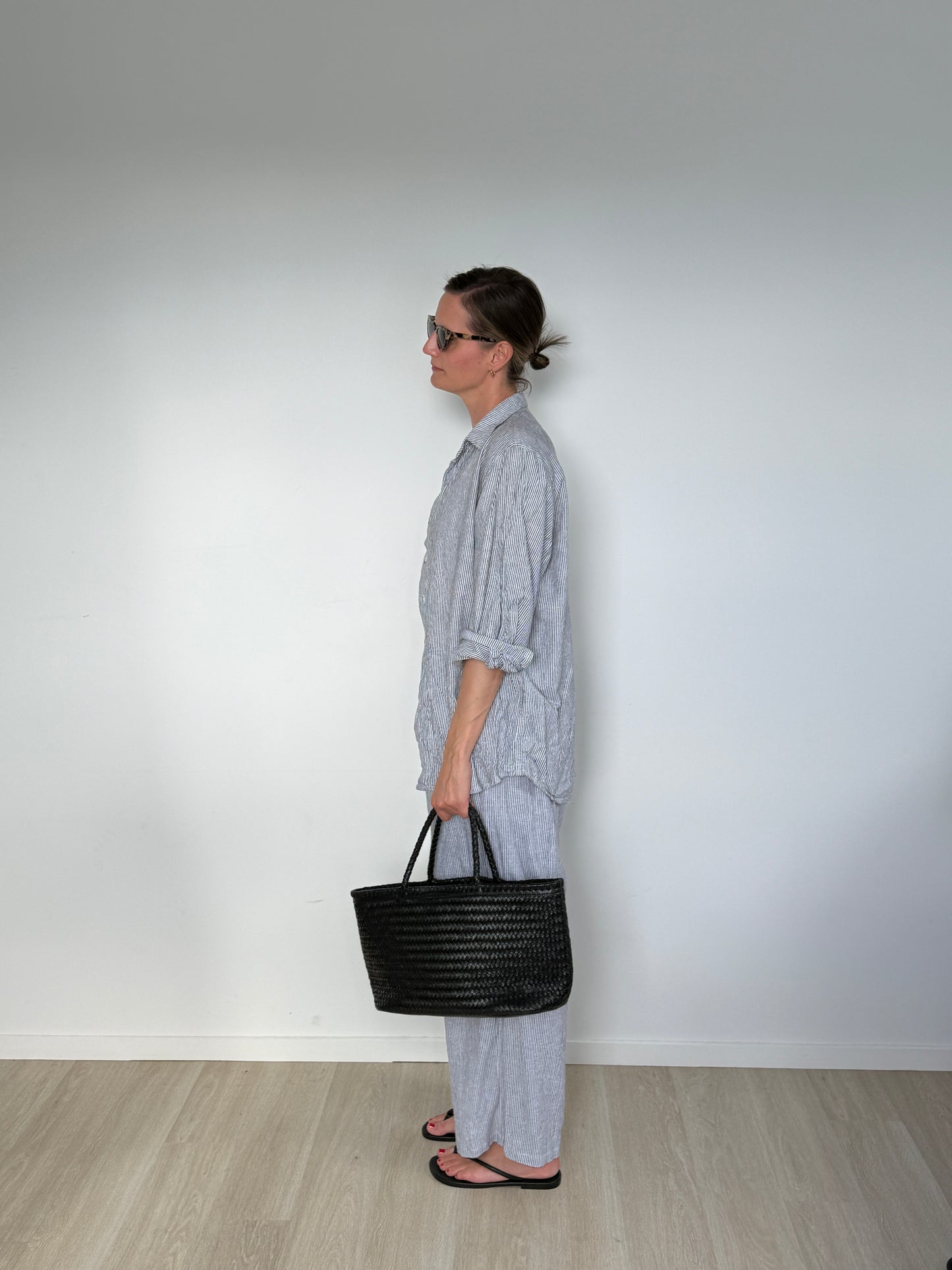 Woven Stripe Linen Pants V2