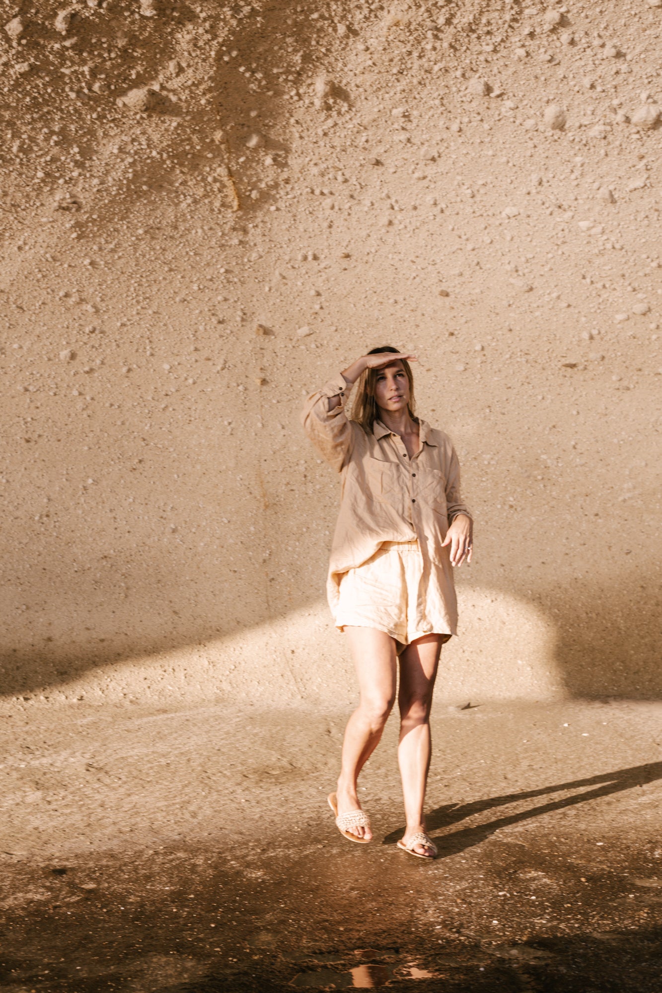 Beige Linen Shirt