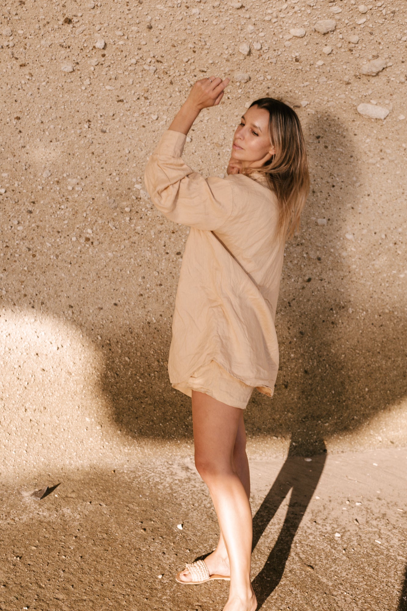 Beige Linen Shirt
