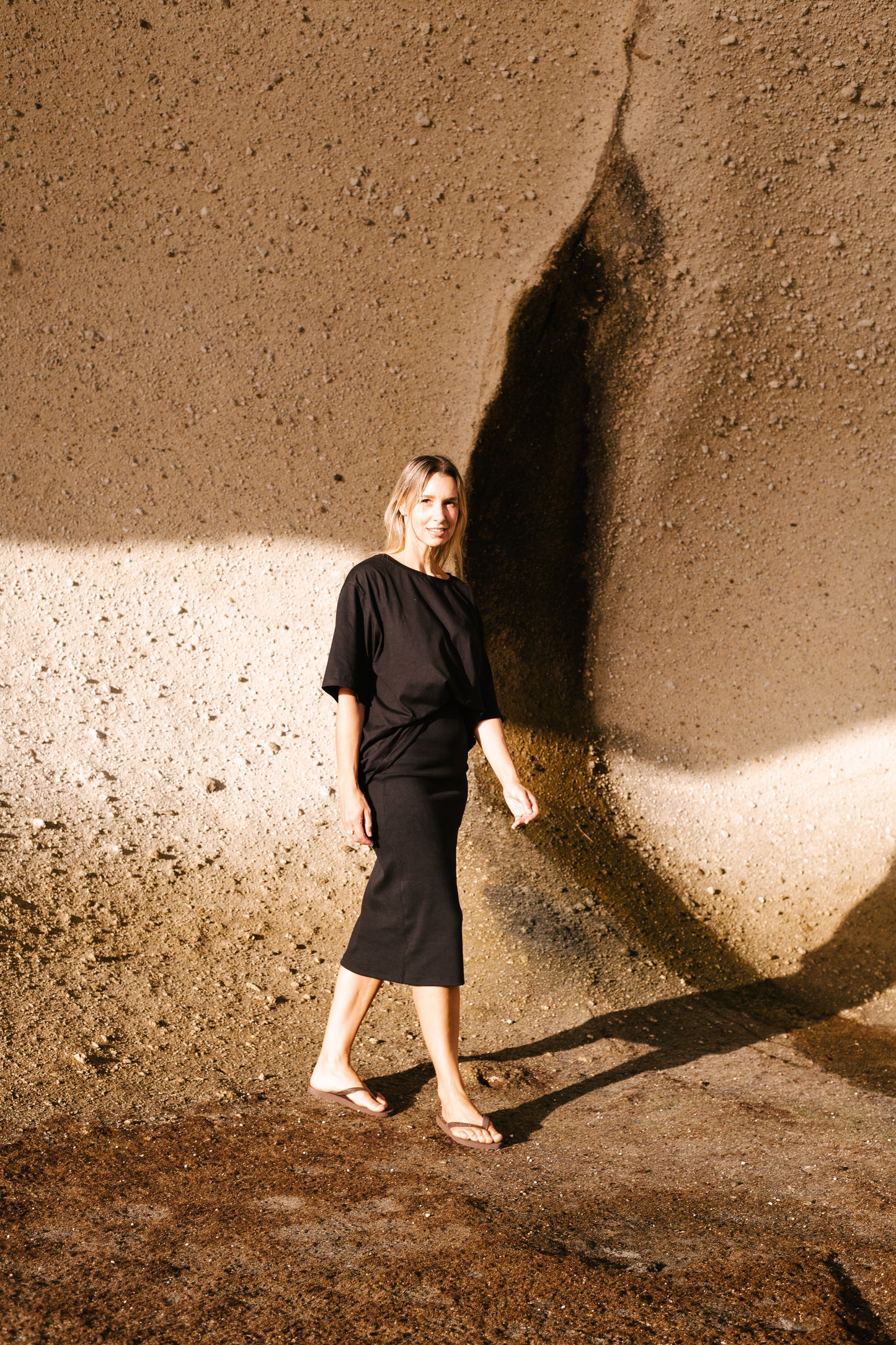 Ever Ribbed Skirt Jett