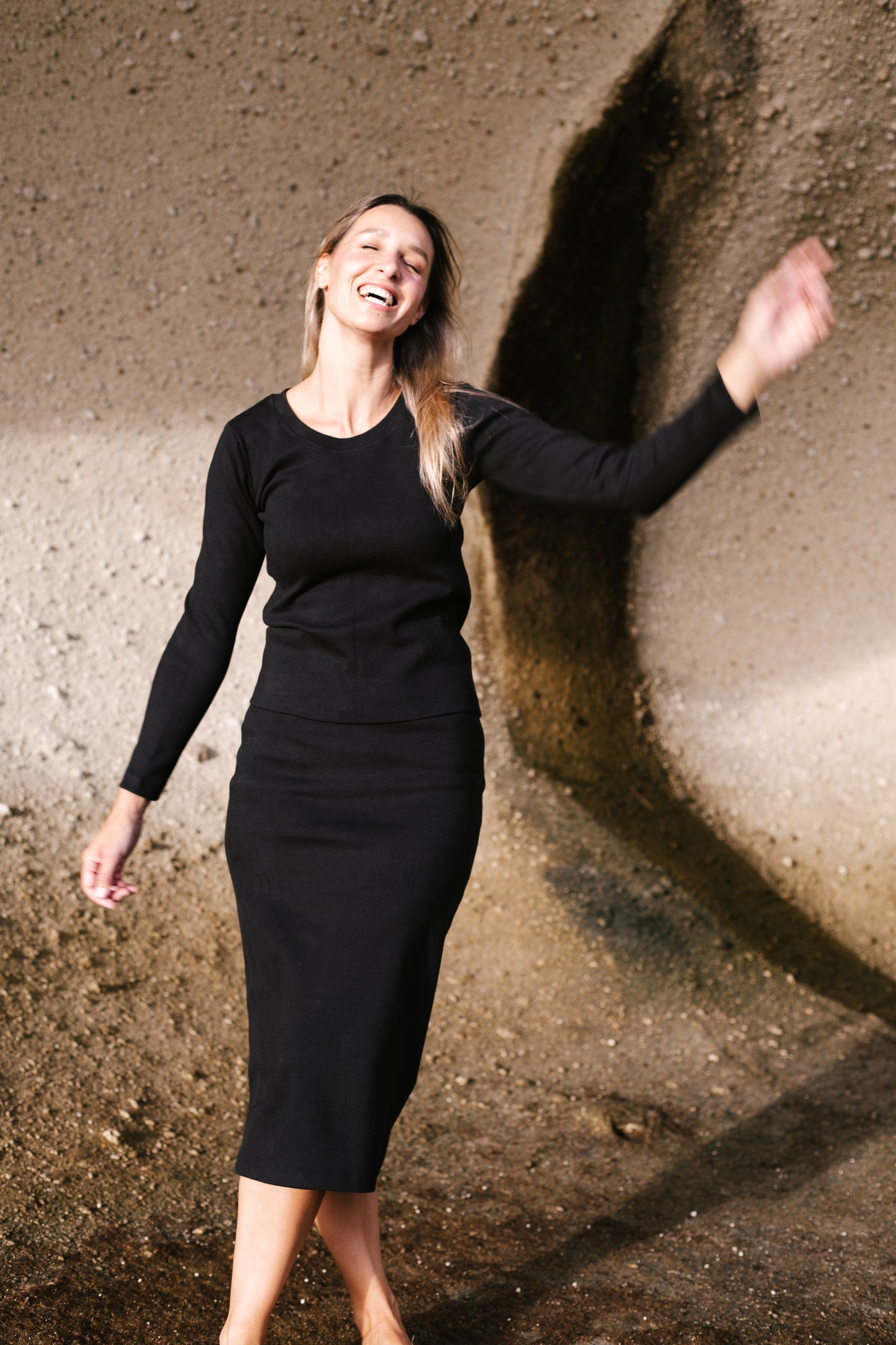Ever Organic Ribbed Top Jett