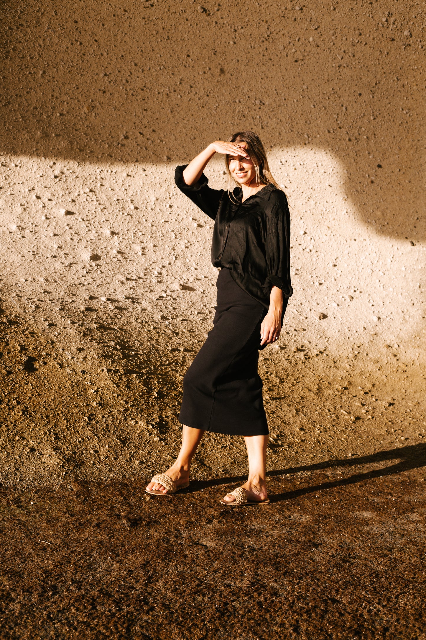Ever Ribbed Skirt Jett