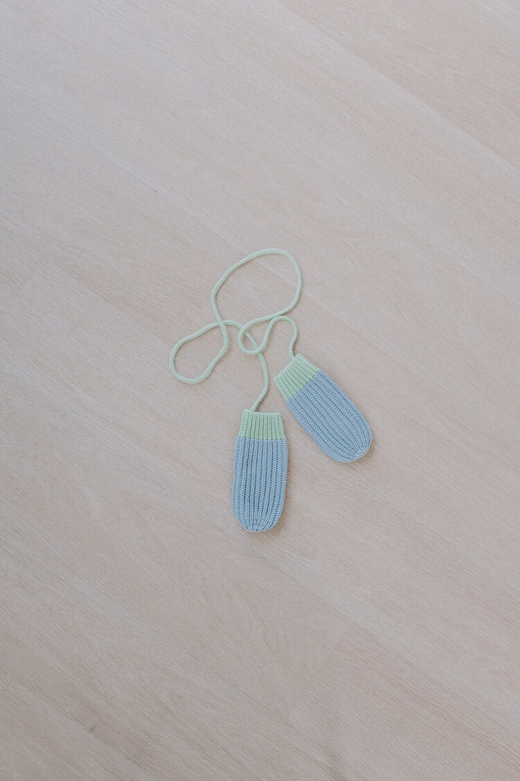Sea Sky Knitted Mittens