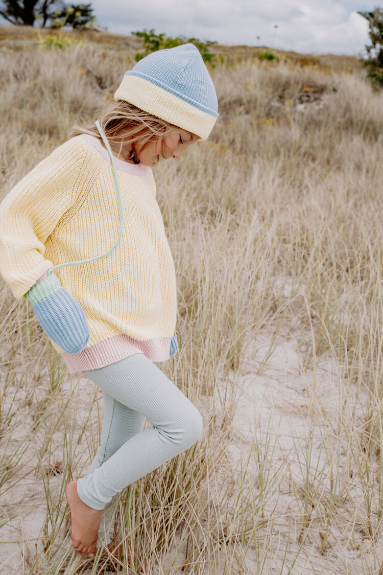 Sea Sky Knitted Mittens