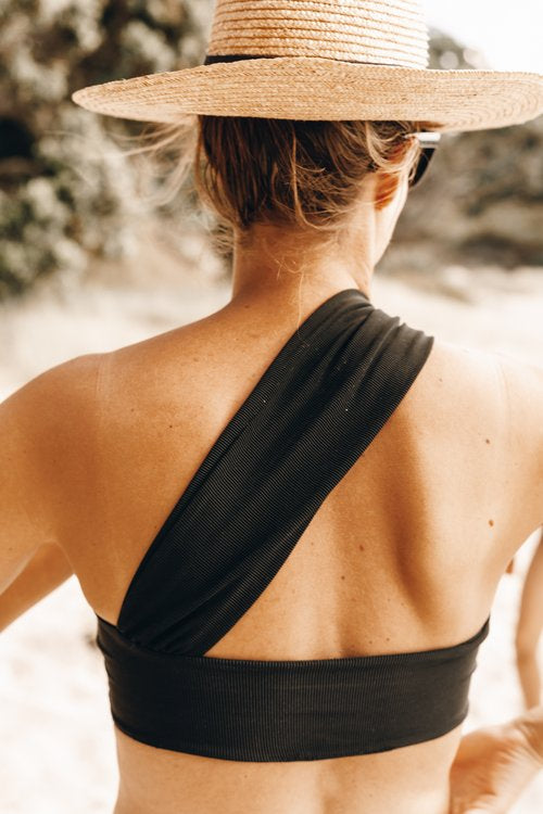 Grecian Bikini Top Black