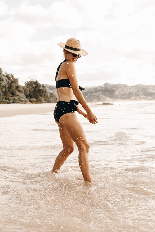 Grecian Bikini Top Black