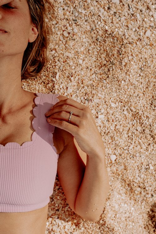 Seashell Reversible Bikini Top