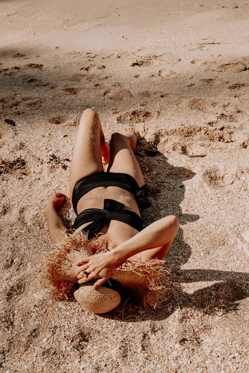 Grecian Bikini Bottoms Black