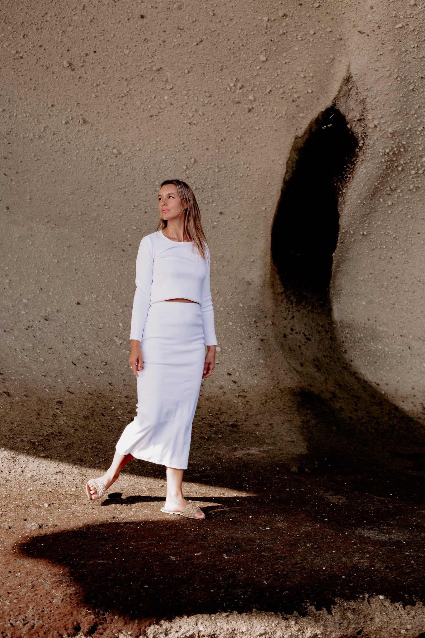 Ever Organic Ribbed Top Coconut
