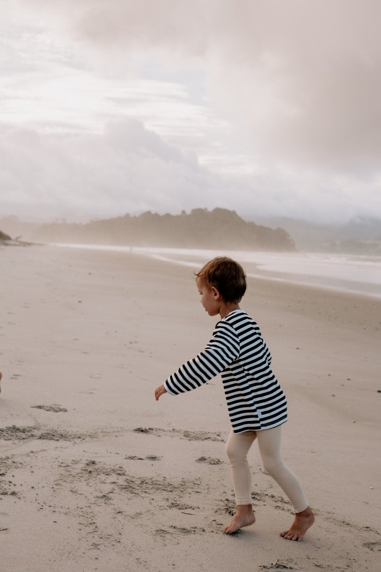 Sand Ribbed Leggings