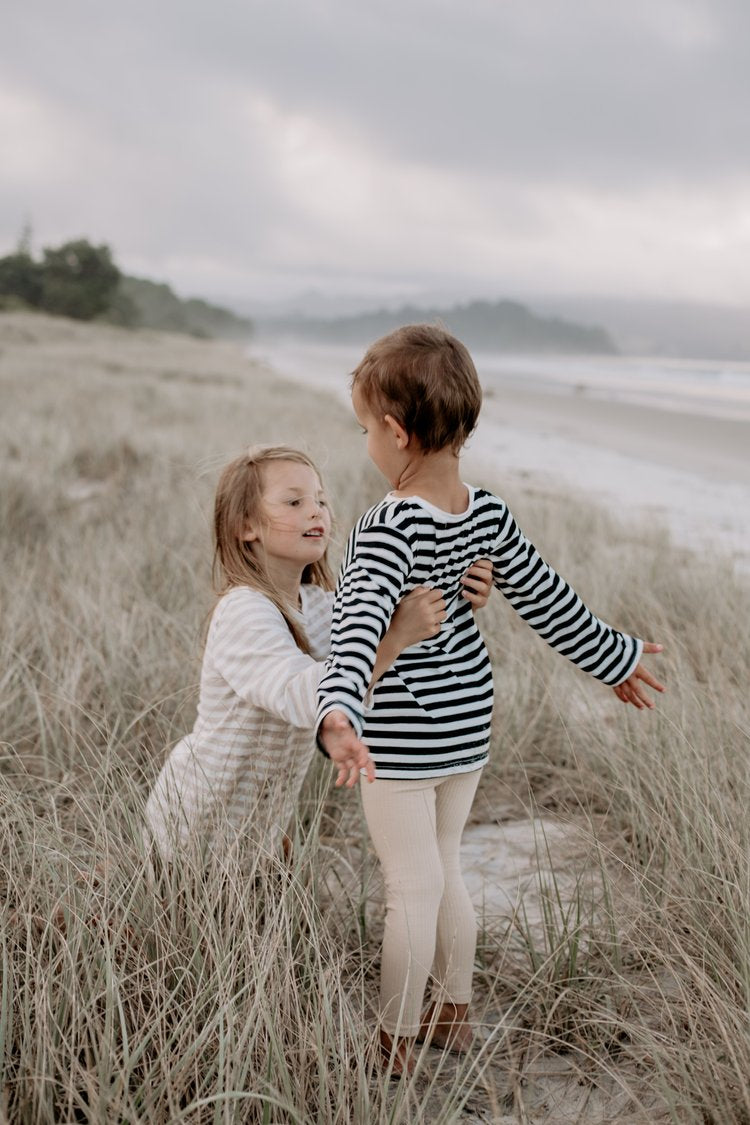 Sand Ribbed Leggings