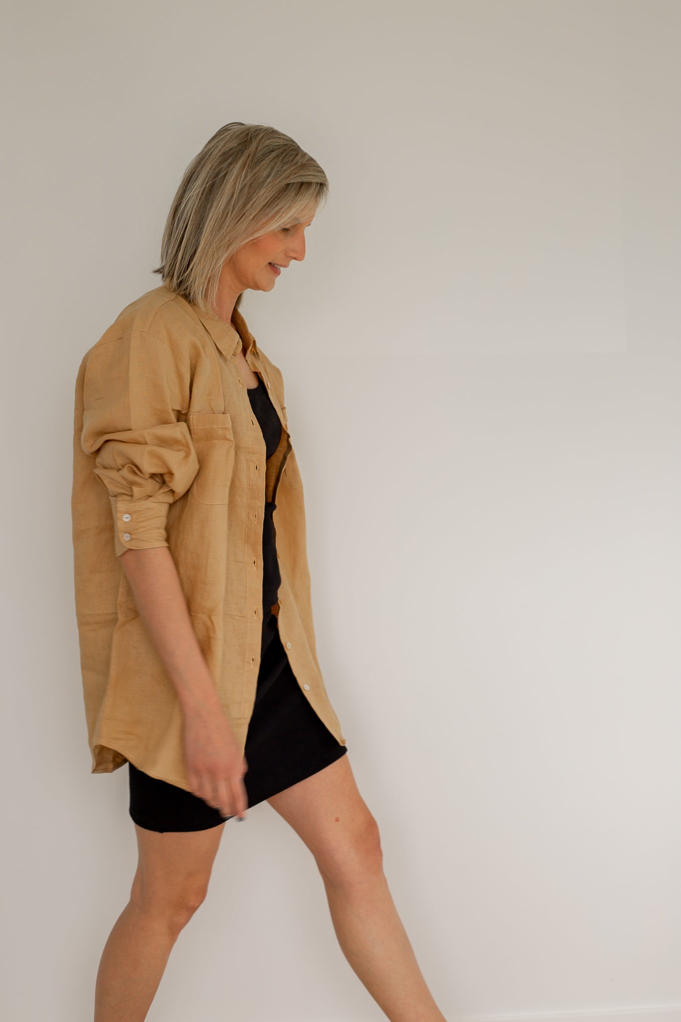 Beige Linen Shirt