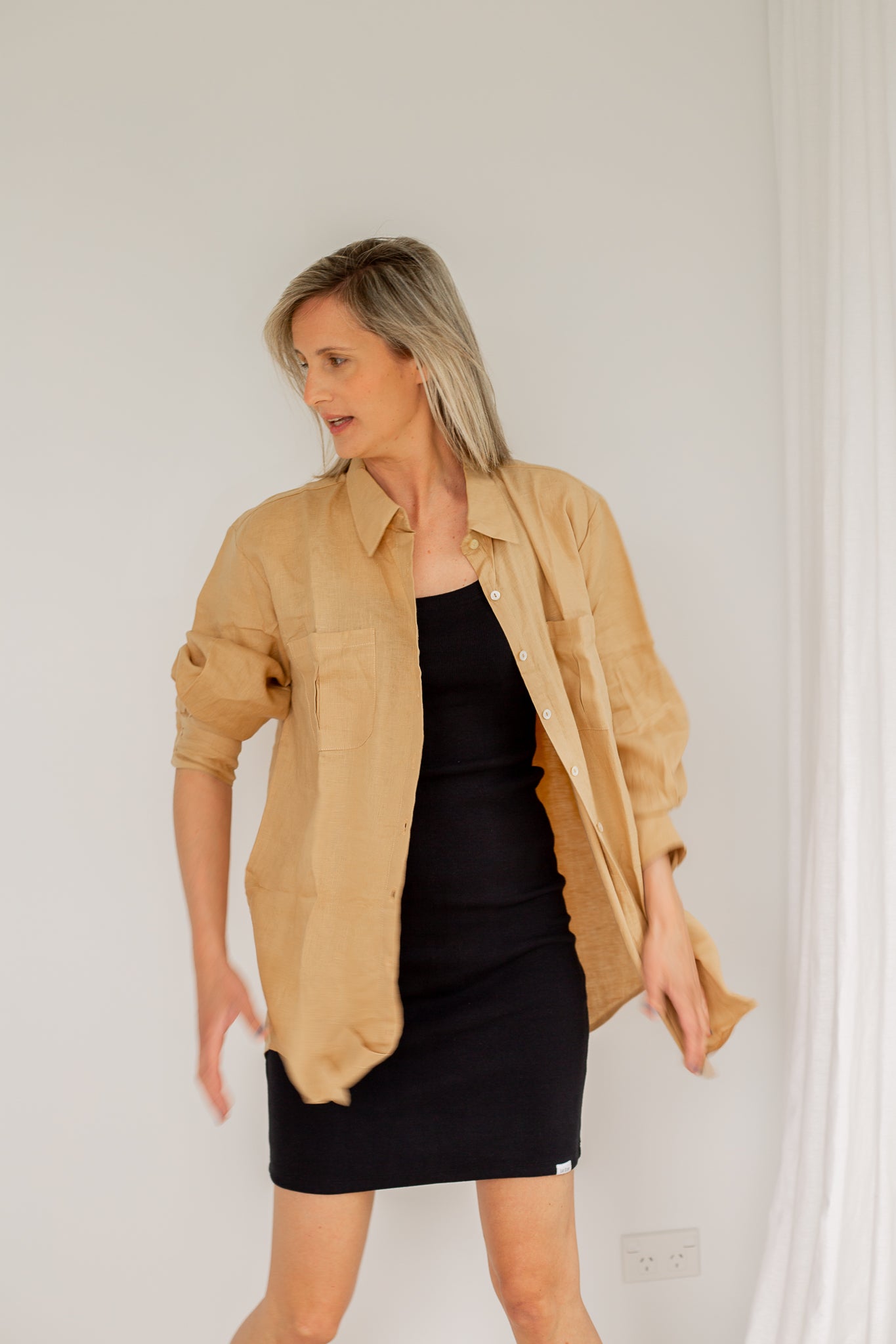 Beige Linen Shirt