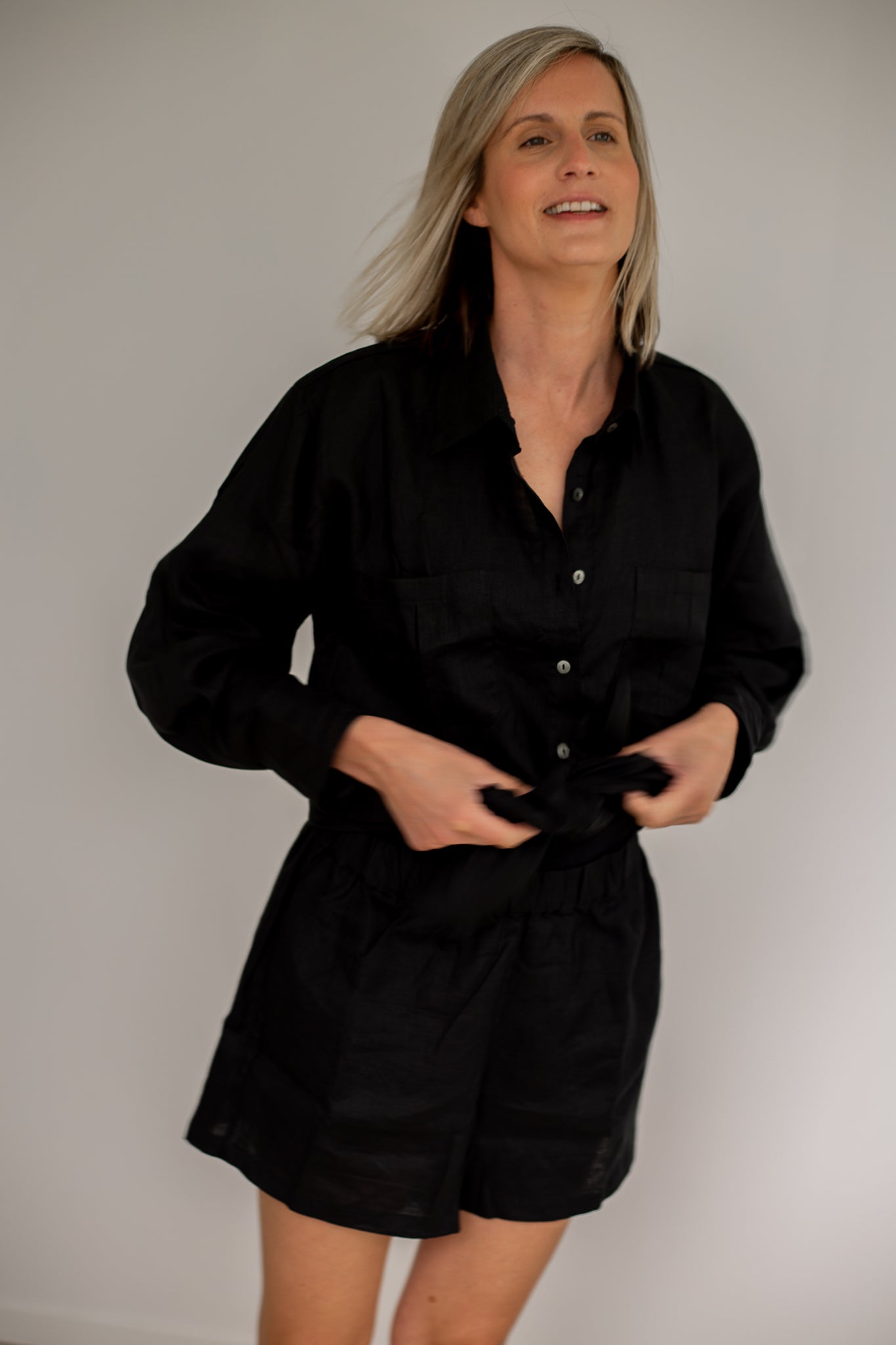 Black Linen Shirt