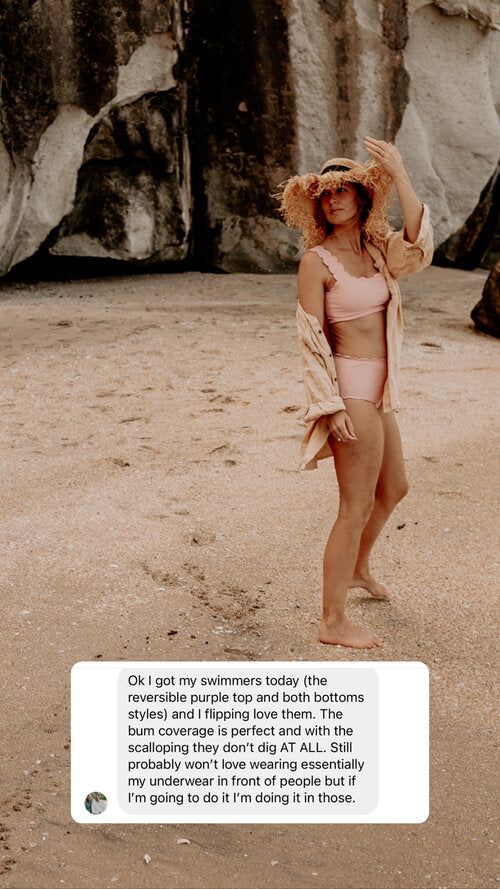 Seashell Reversible Bikini Top