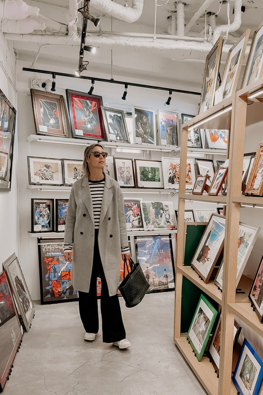 Pure Wool 3/4 Coat Marle