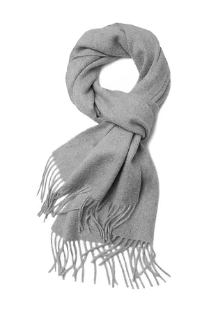 Marle Grey Pure Cashmere Scarf