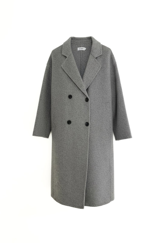 Pure Wool 3/4 Coat Marle
