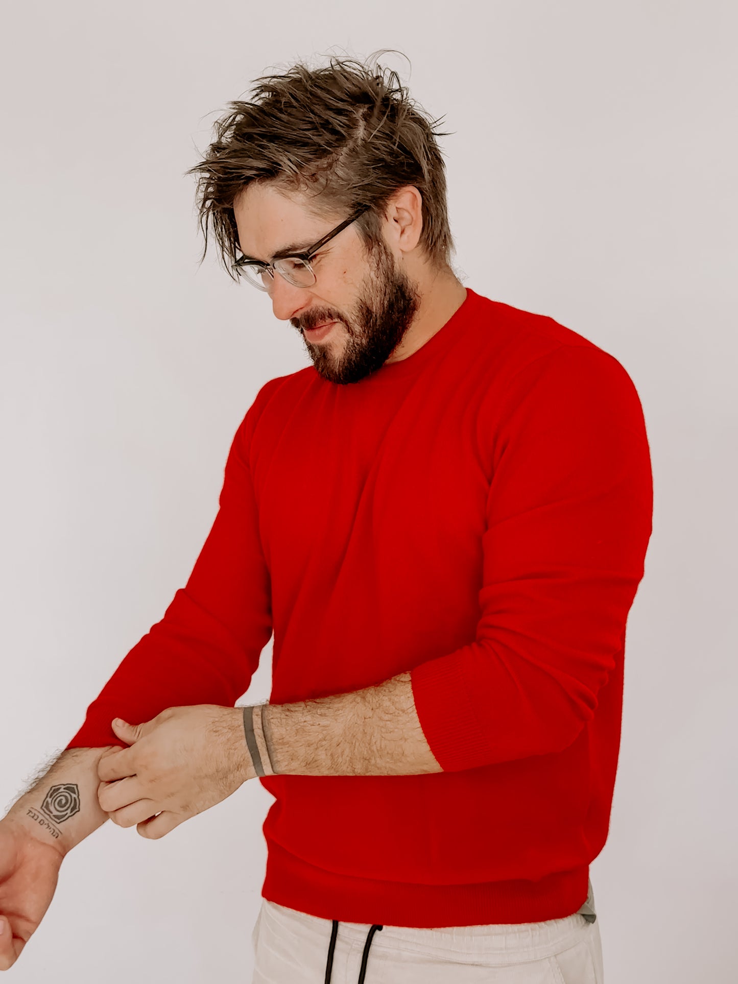 Dangerous Mens Pure Cashmere Crew Neck Jumper