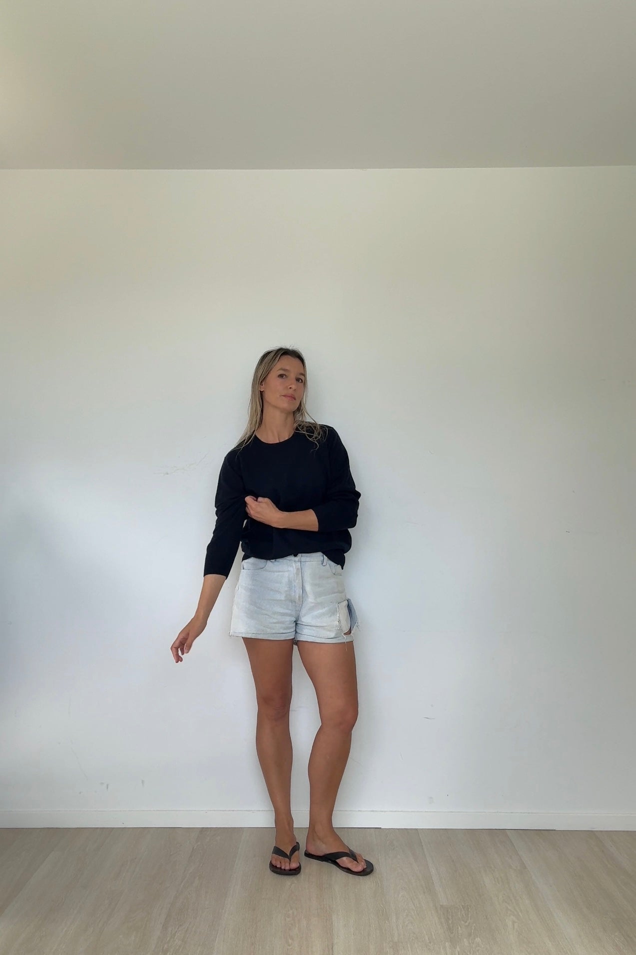 Navy Pure Cashmere Crew Neck Jumper