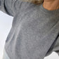 Marle Grey Boyfriend Pure Cashmere Crew Neck Jumper
