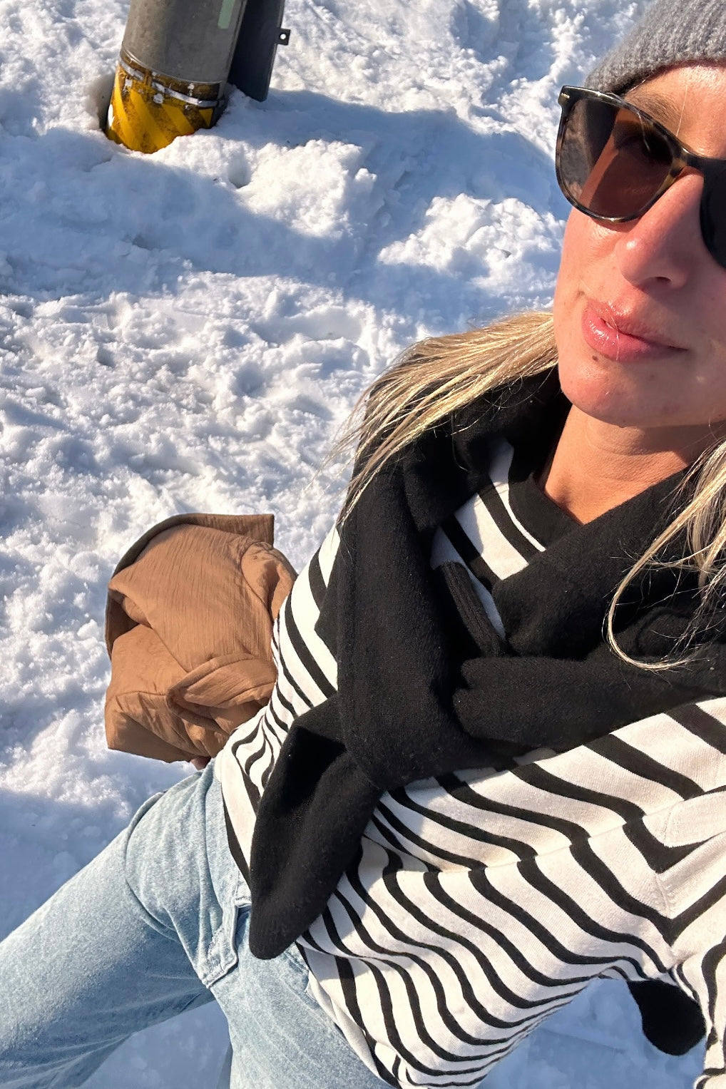 French Stripe Pure Merino Crew