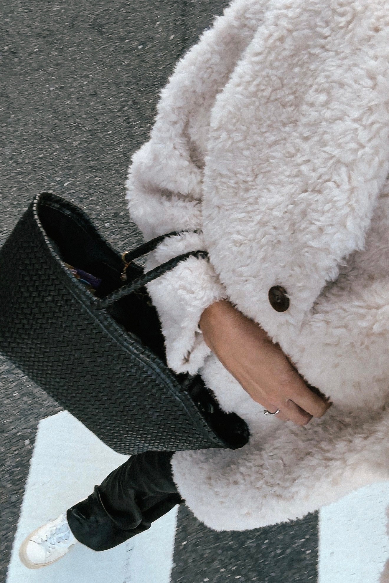 Teddy Wool Coat Creme
