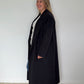 Pure Wool Full Length Coat Black