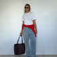 Pure Cashmere Crew Neck Jumper Cherry Red