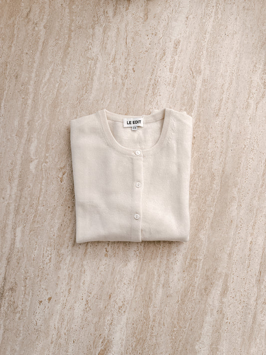 Coconut Cotton Cashmere Cardigan