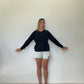 Navy Midnight Pure Cashmere Cardigan