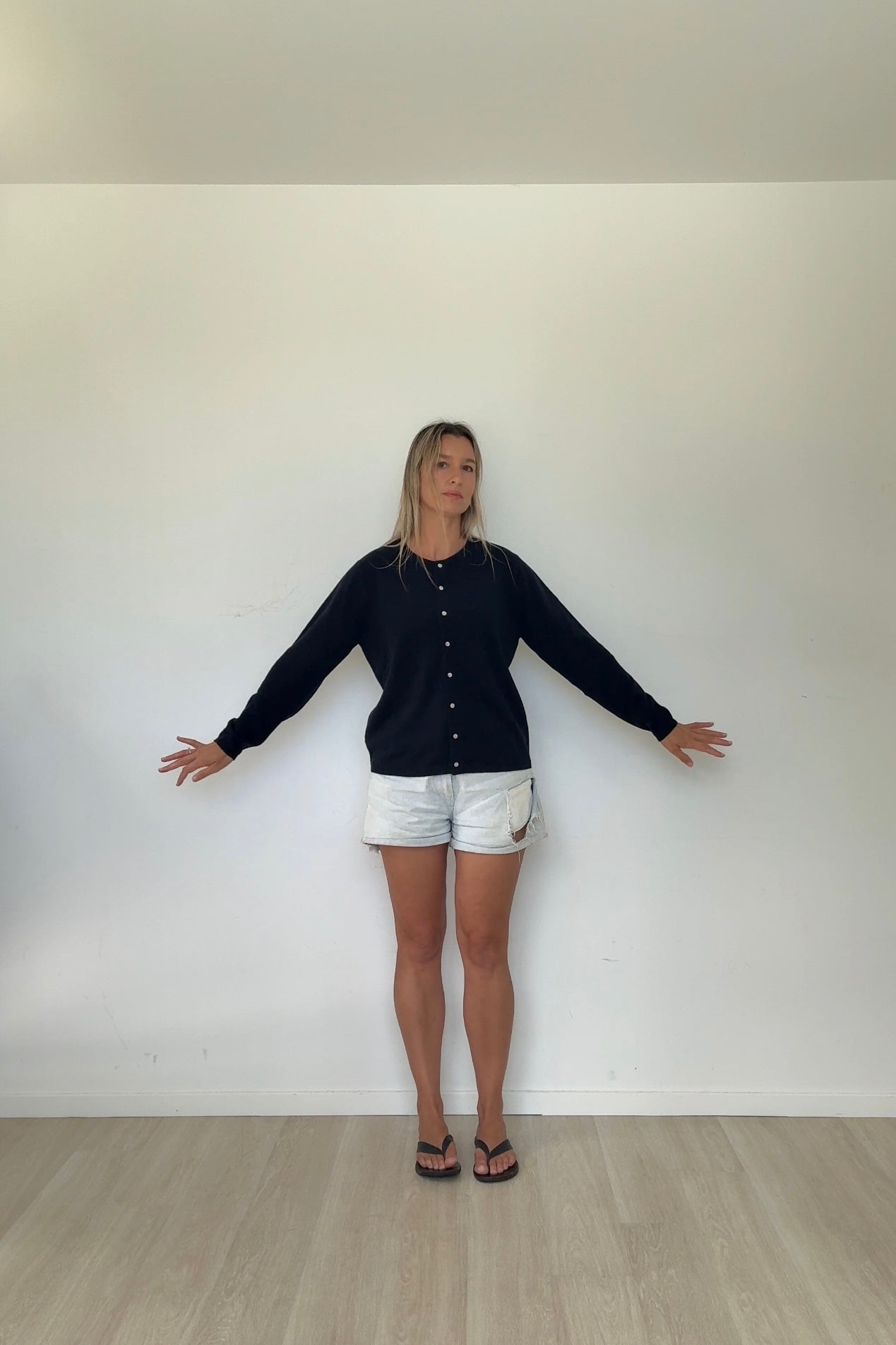 Navy Midnight Pure Cashmere Cardigan