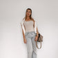 Pure Cashmere Ribbed Tank Beige