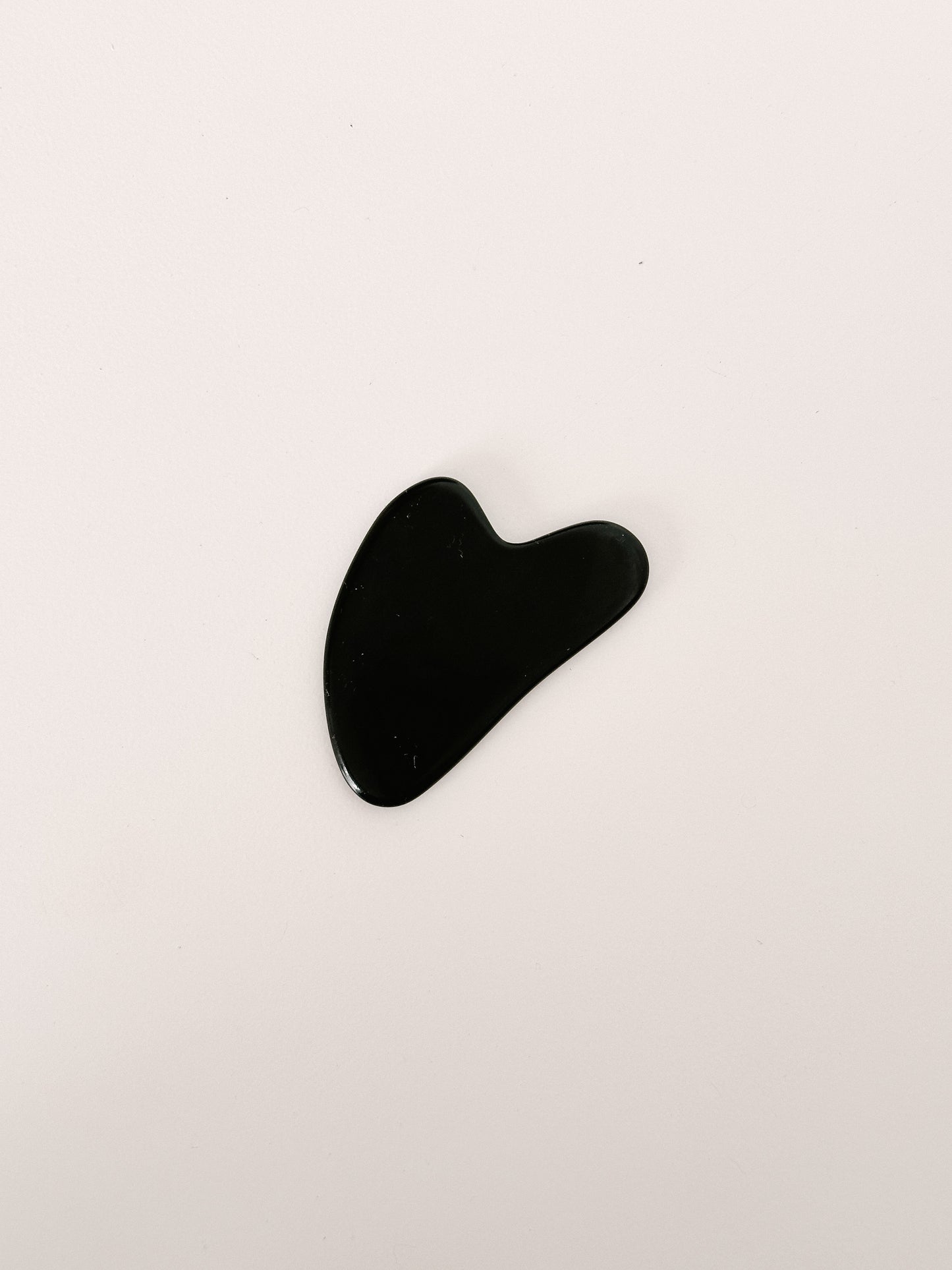 Gua Sha Obsidian Heart