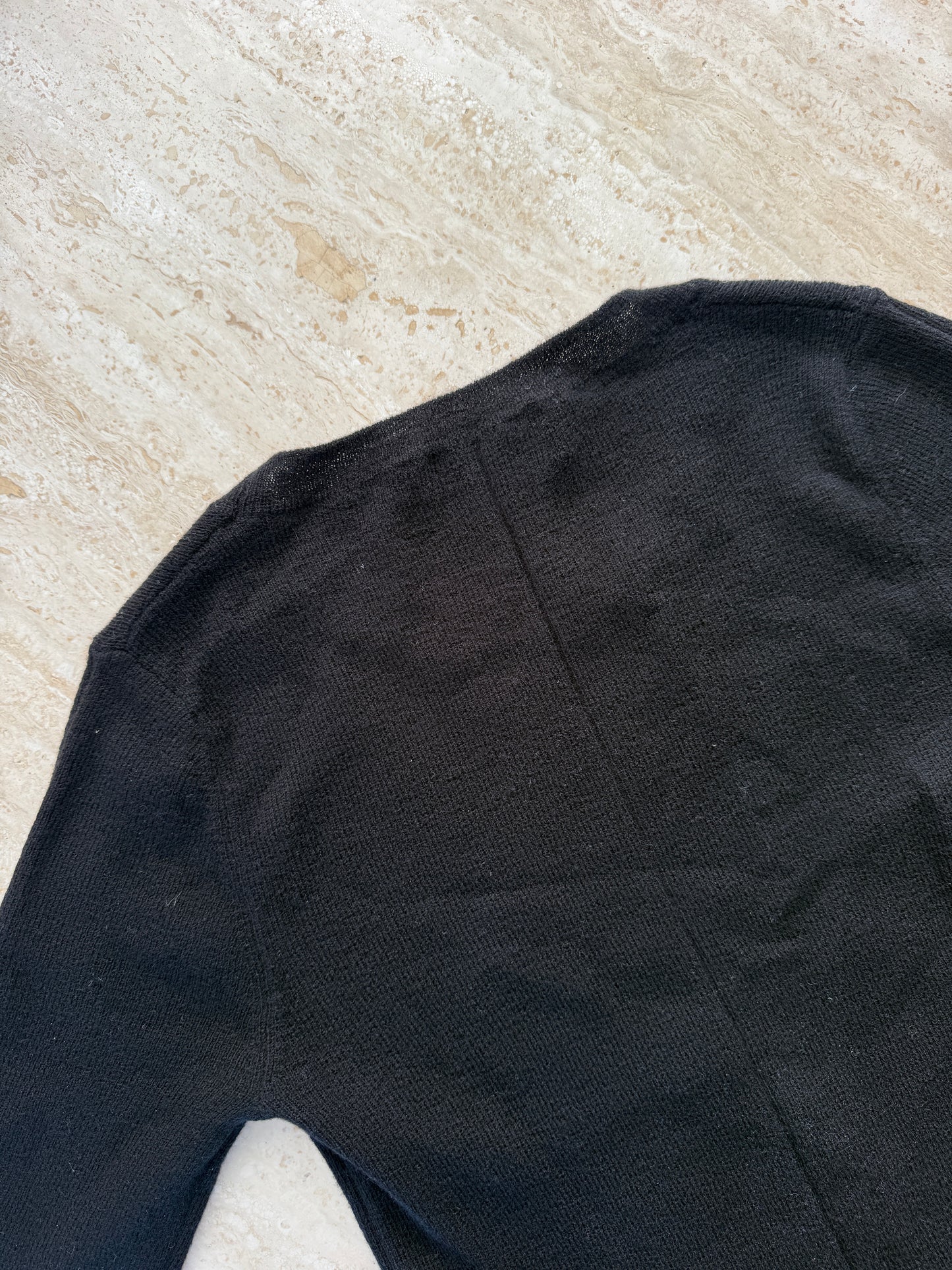 Pure Merino Slim Fit Knit Black