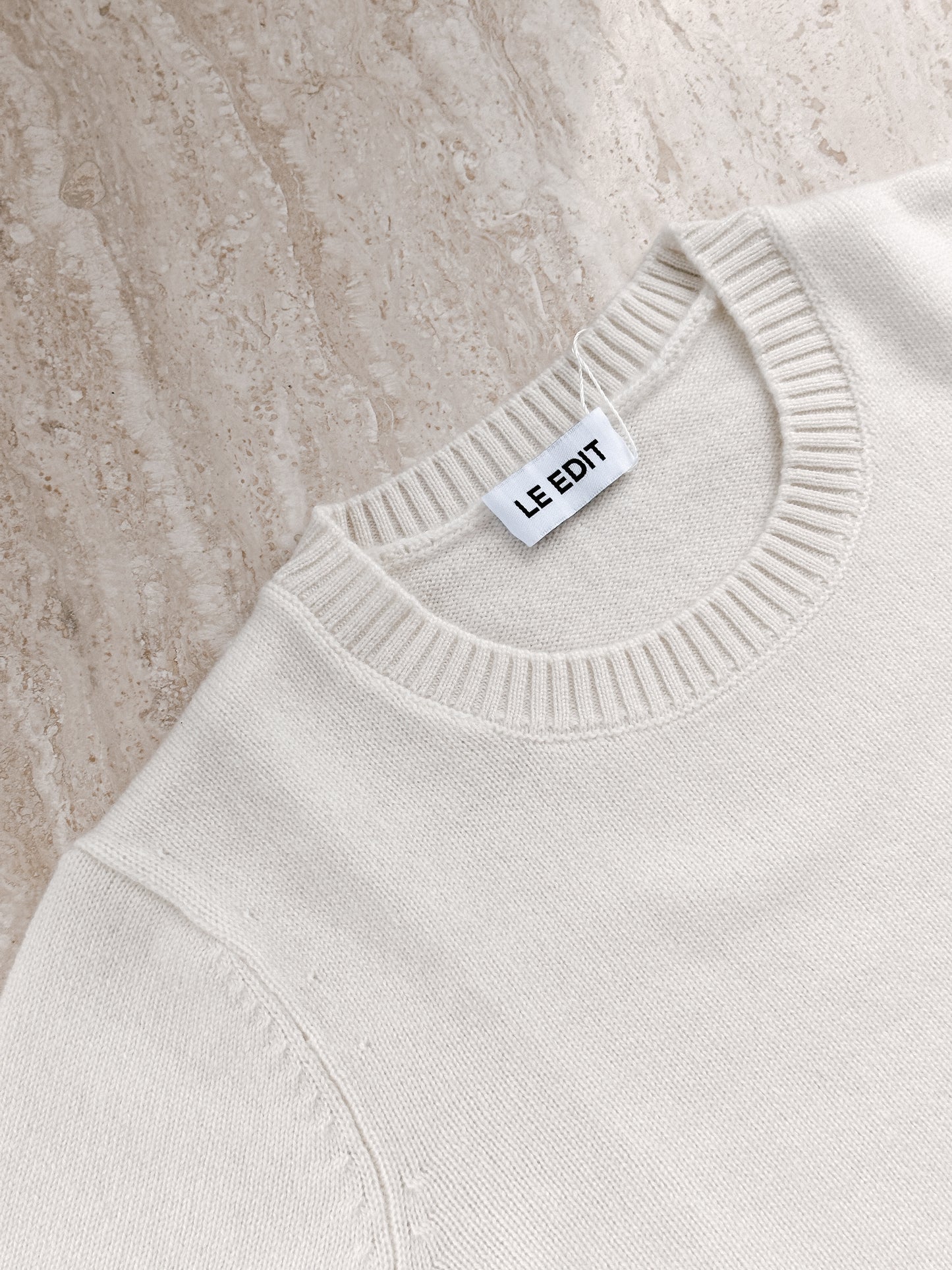 Coconut Pure Merino Crew Neck Jumper