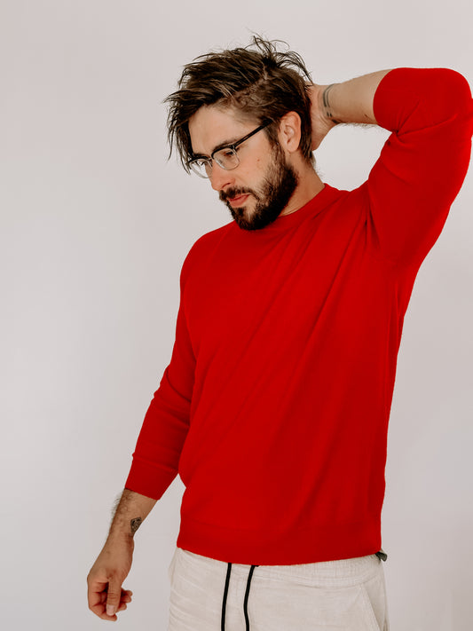 Dangerous Mens Pure Cashmere Crew Neck Jumper