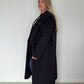 Pure Wool Full Length Coat Black