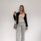 Pure Cashmere Ribbed Tank Beige